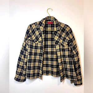 White Stag Checkered Plaid Shirt Jacket